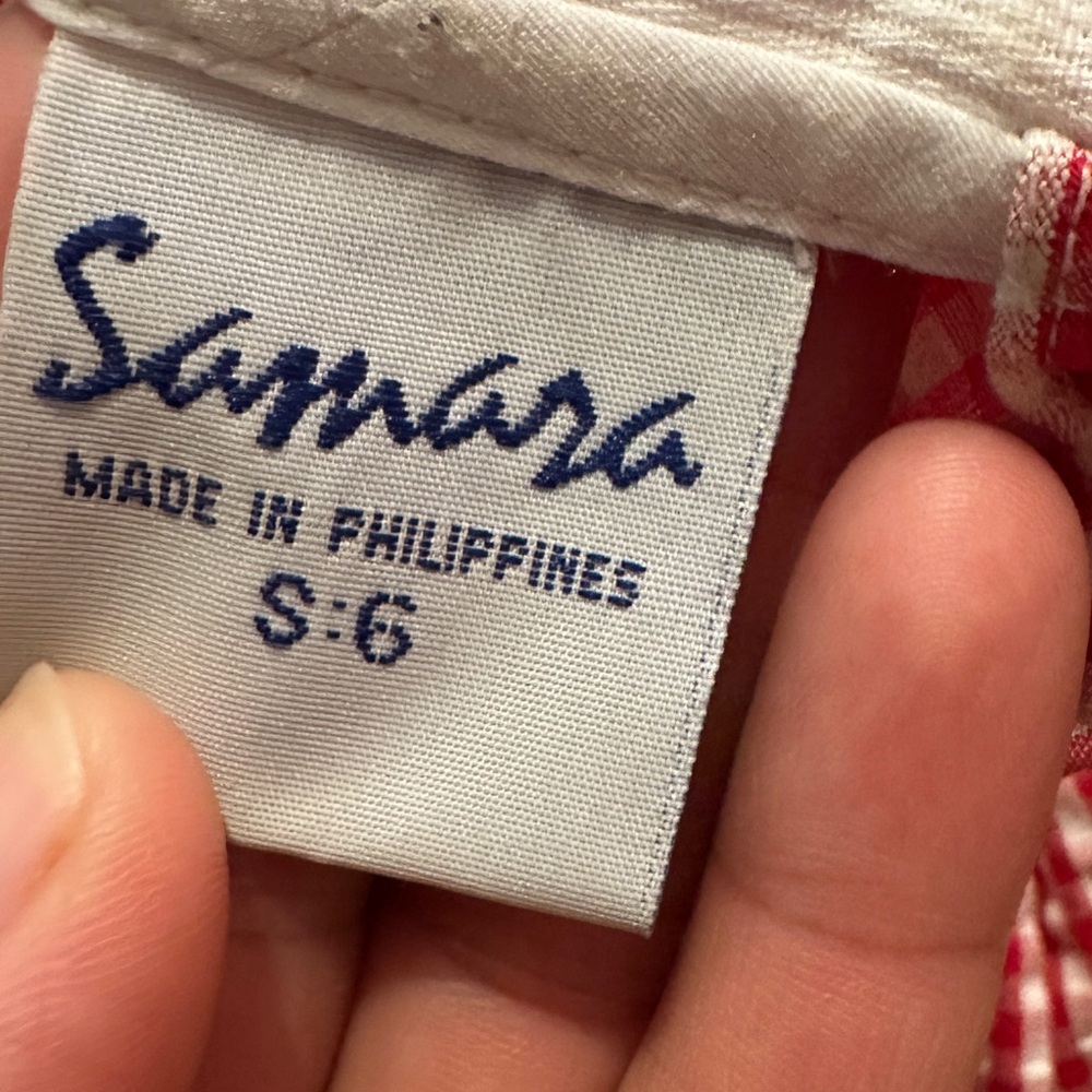 Samara Red and White Checkered Shirt
